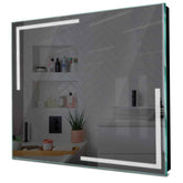 Specchio LED Quadrato | Controllo tramite interruttore a muro | Luce bianca fredda - Reyze Serie Minimal Modello 2